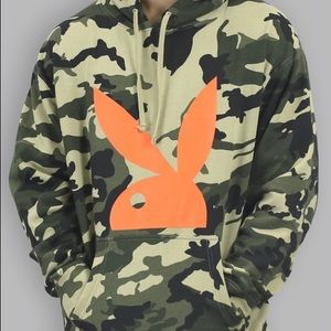 Playboy Unisex Camo Half Rabbit Hoodie